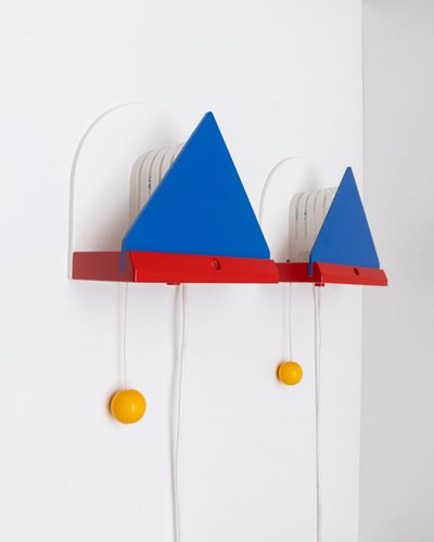 Stoja Wall Lamp by Ettore Sottsass for Ikea, 1980s, Set of 2 for