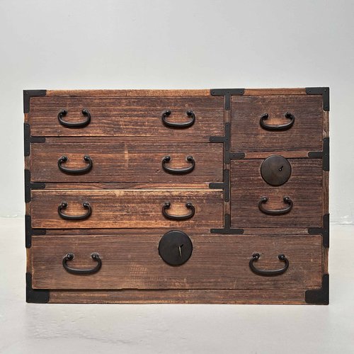 Cajonera japonesa Tansu pequeña, década de 1890 en venta en Pamono