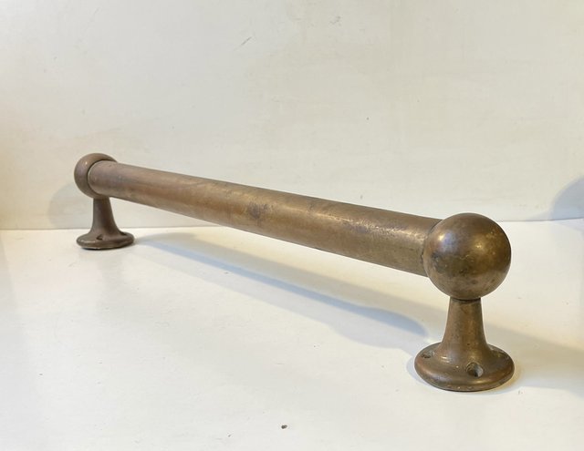 Antique brass towel rack sale
