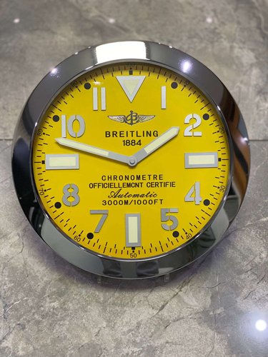 Breitling wall clock for sale hotsell