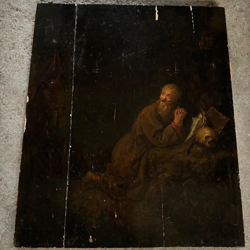 After Gerrit Dou, Hermit with the Vanity, 17th Century, Oil on Panel ...