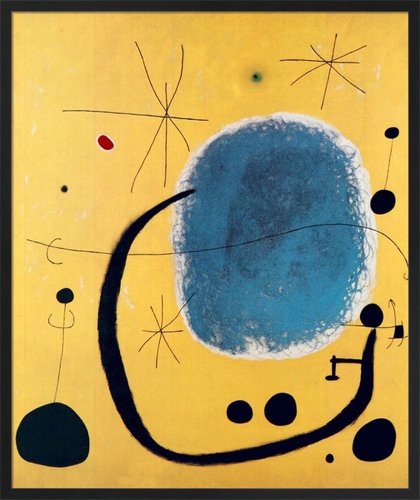 Joan Miro, The Gold of the Blue, 1967, Print, Framed for sale at
