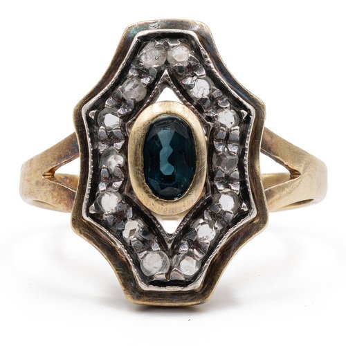 Bijoux de mariée minimalistes en or massif 18 carats, pierres précieuses en saph