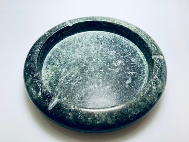 Large Green Marble Ashtray, Italy for sale at Pamono