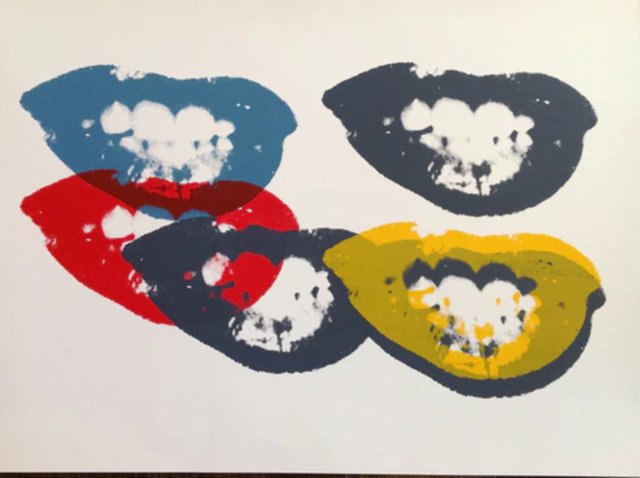 Andy Warhol, I Love Your Kiss Forever Forever, Screenprint for