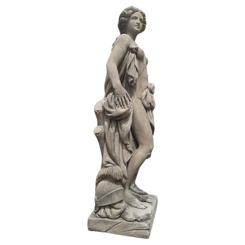 皐月惠　永劫の庭　Minerva Italian Stone Garden Sculpture of Roman Mythological Subject
