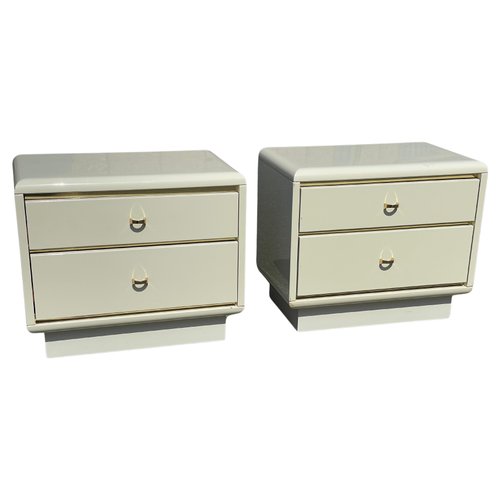 Cream Nightstand Set Of 2