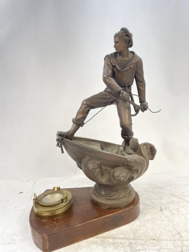 1900 très jolie coupelle cendrier vide poche bronze doré A. MARIONNET