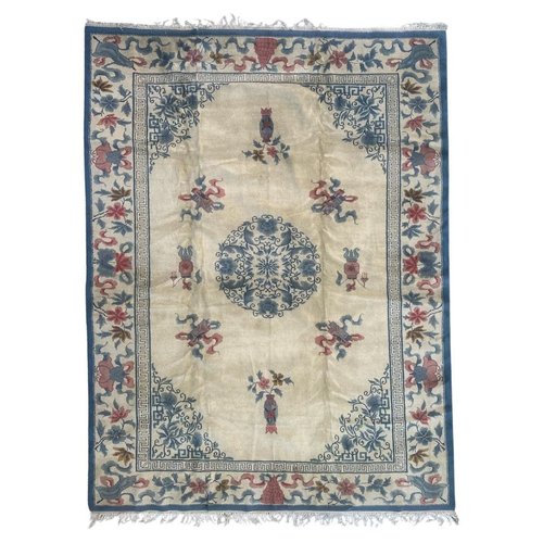 Chinese Rug 1950 Mid-Century Chinese Art Deco Rug, 1950s for sale at Pamono