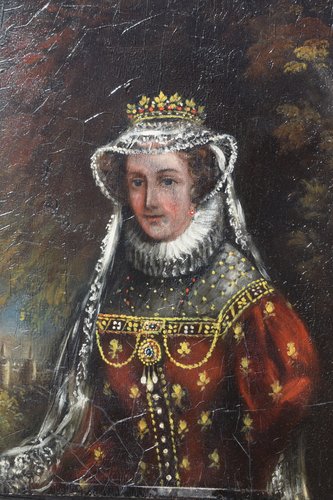 Mary Queen of Scots, 16th Century, Oil Painting on Board for sale at Pamono