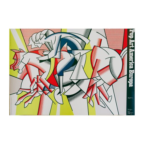 Roy Lichtenstein, Pop Art America Europa Original Poster, 1987