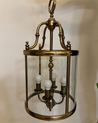 Vintage Brass Lantern for sale at Pamono