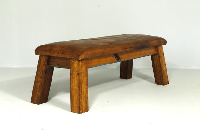 Leather gym bench hotsell