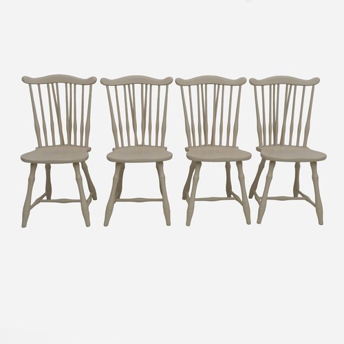 Sedie da pranzo Mid-Century moderne laccate di Pizzetti Roma