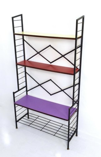 Petite étagère En Fer Décorée – Vintage, Fait Main, France, Style Art Nouveau
