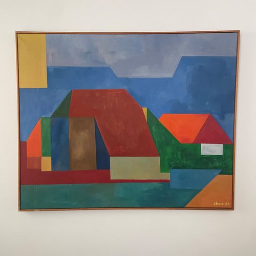 Chris, Dutch Composition, 1965, Painting for sale at Pamono