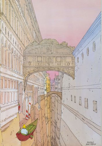 Venise Celeste　Moebius　メビウス Moebius - 1 Offset Print - Venice Celeste - Venise - 1986
