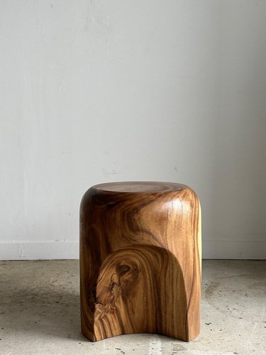 End of Sofa Stool or Side Table in Solid Monoxyl Suar Wood for sale at ...
