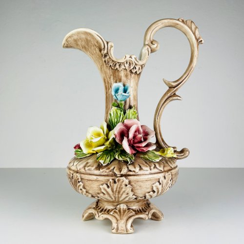 Vintage Italian Ceramic Pitcher by Bassano for sale at Pamono