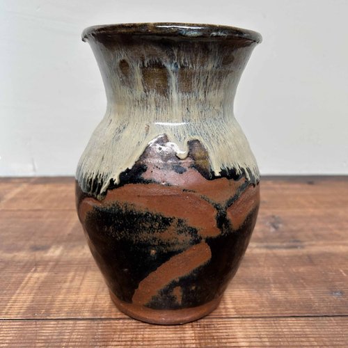Japanese Ikebana Flower Vase by Mashiko Yaki, 1970s for sale Japanese Ikebana Flower Vase by Mashiko Yaki, 1970s for sale