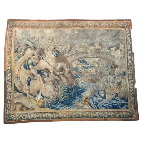 Tapisserie De Grande Taille Représentant Une Scène De Chasse Royale France 19%c3%a8me Si%c3%a8cle