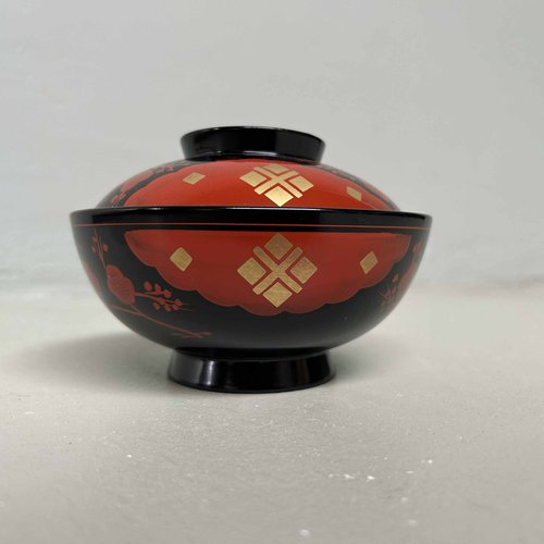 ＊台灣＊　国立歴史博物館　監製　大皿　柿　CATHAY　STONEWARE Shōwa Period Wajima-Nuri Owan Serving Bowls, Japan, 1975