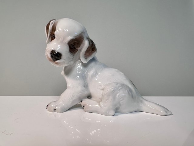 Porcelain Model 1121 Terrier Puppy Dog Figurine by Theodor Kärner