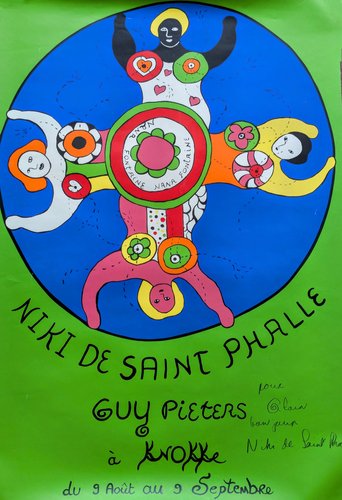 Niki De Saint Phalle, Nana Fontaine, Large Hand-Signed Lithograph