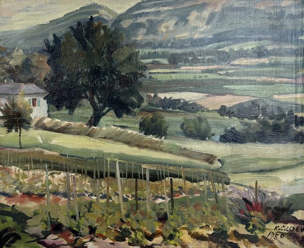 Kurt Conrad Loew, Blick auf die Genfer Landschaft und den Salève vom