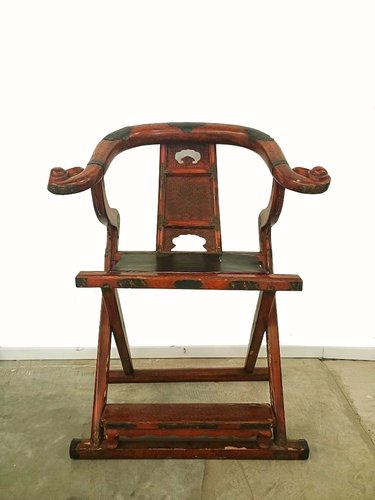 Japanese Temple Scholars Chair, 1890s for sale at Pamono Japanese Temple Scholars Chair, 1890s for sale at Pamono