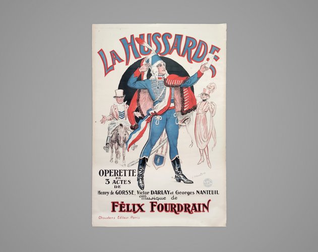 Vintage Denis Bermond French Exhibition Poster Vintage Denis Bermond French Exhibition Poster