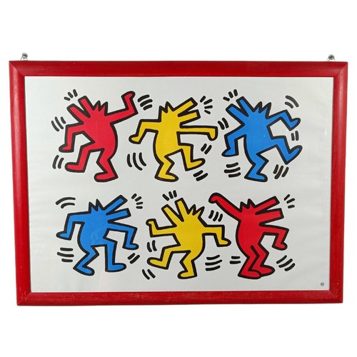 Poster of Dancing Dogs after Keith Haring from Nouvelles Poster of Dancing Dogs after Keith Haring from Nouvelles