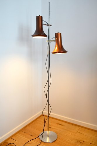 Vintage Scandinavian Floor Lamp attributed to Jo Hammerborg for Fog Morup