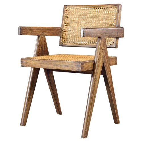 mid-century-office-cane-chair- mid-century-office-cane-chair-