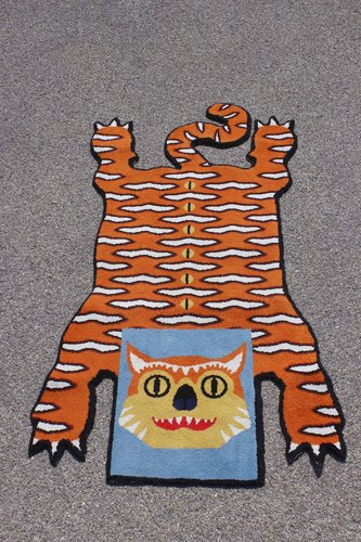 イケア　オールドイケア　WALTER VAN BEIRENDONCK IKEA WALTER VAN BEIRENDONCK KWADE TIJGER GRAY TIGER T SHIRT SIZE