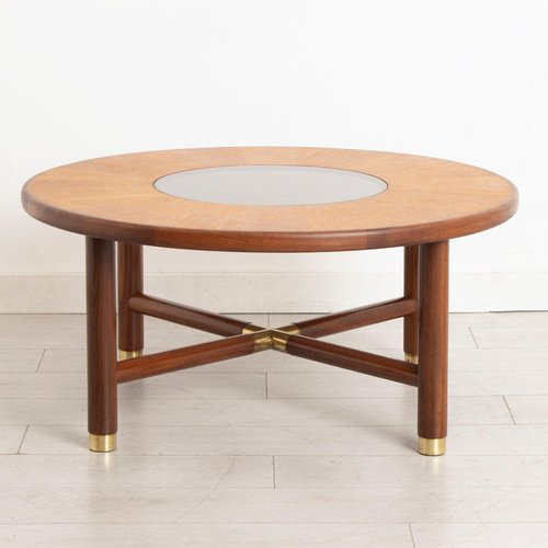 G-plan GLASS TOP COFFEE TABLE (ROUND)