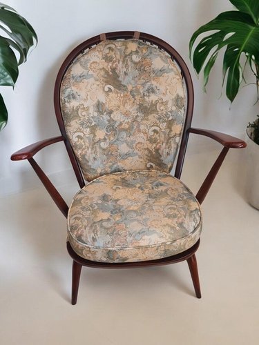 Plaque Chauffante Vintage Années 70 – Motif Floral Bleu – Testée Fonctionne – Modèle 725