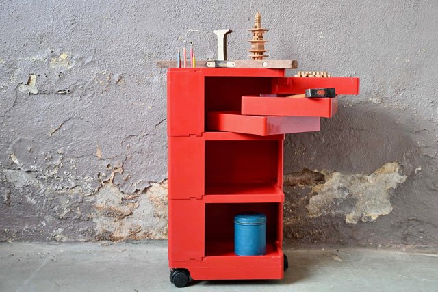 Joe Colombo boby wagon 現状 Vintage Yellow Boby Cart by Joe Colombo – Home Union NYC