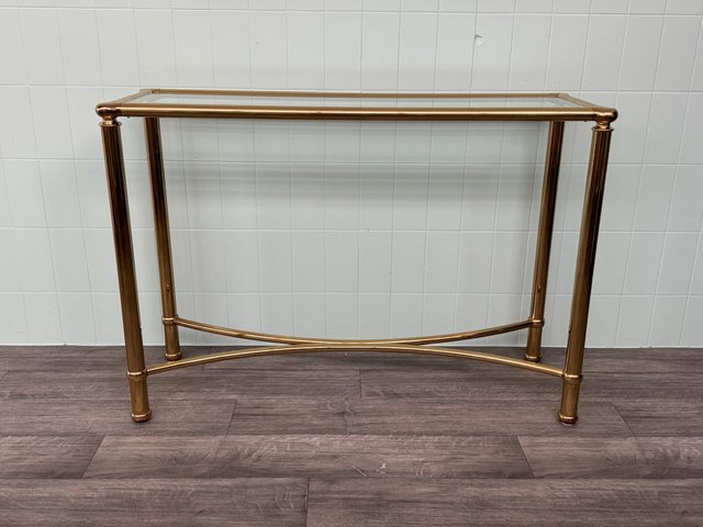 TABLE D'APPOINT CONSOLE Étamé Console Verre Table de Téléphone Table en