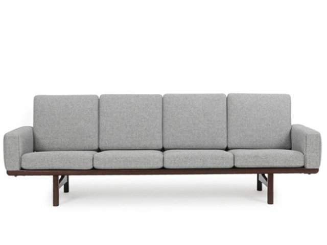 Ge 236 Large Wooden Sofa By Hans J Wegner For Getama 1958 For