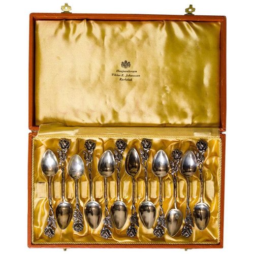Acquista Alessi Set di quattro cucchiaini da caffè - Argento su