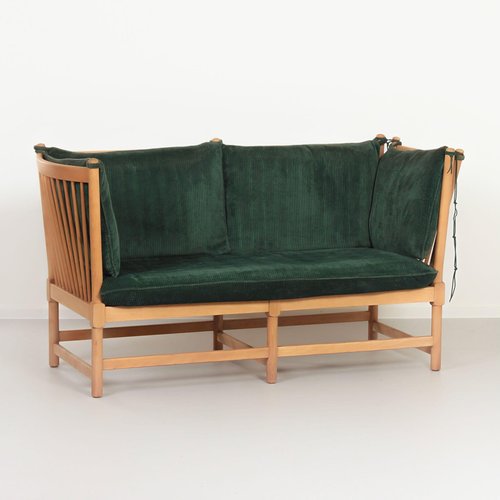Spoke-Back Sofa by Borge Morgensen for Fritz Hansen, 1963 for sale