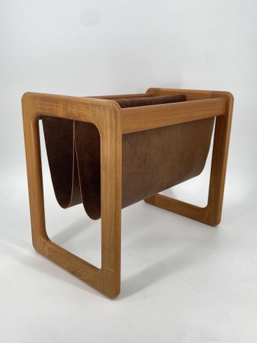 Mid-Century Teak Magazine Rack, 1960s for sale at Pamono