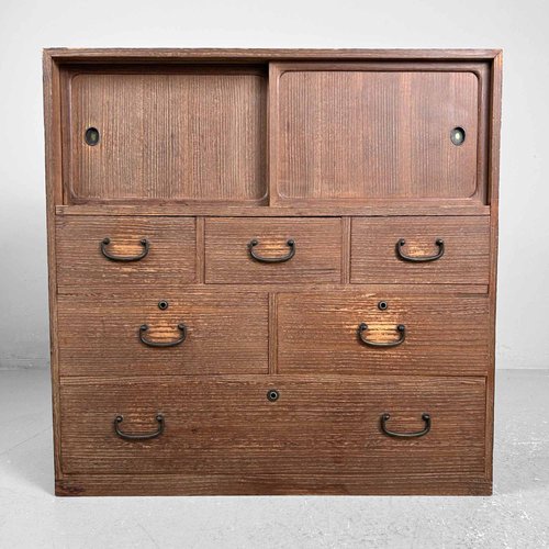 Japanese Traditional Tansu Storage Cabinet, 1920s for sale at Pamono