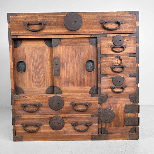 Japanese Traditional Tansu Storage Cabinet, 1890s for sale