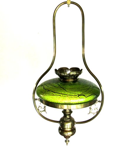 Ongebruikt Antique Austrian Art Nouveau Lamp with Glass Shade for sale at Pamono YR-92