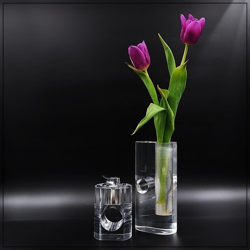 Glass Tabletop Lighter, Rouge main image 0