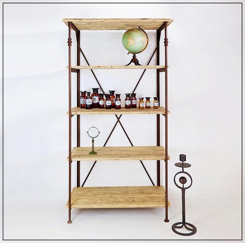 Industrial Shelf in the style of Theodore Scherf for sale at Pamono