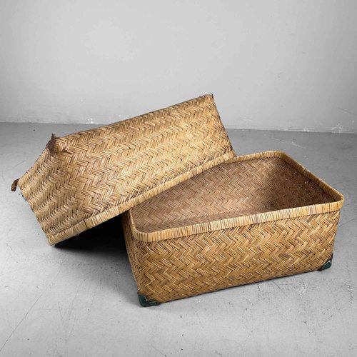 Japanischer Gyori Bambus Aufbewahrungskorb, 1960er bei Pamono kaufen