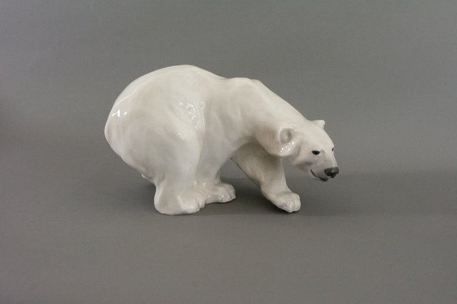 Porcelain Polar Bear No.1137 by Knud Khyn for Royal Copenhagen